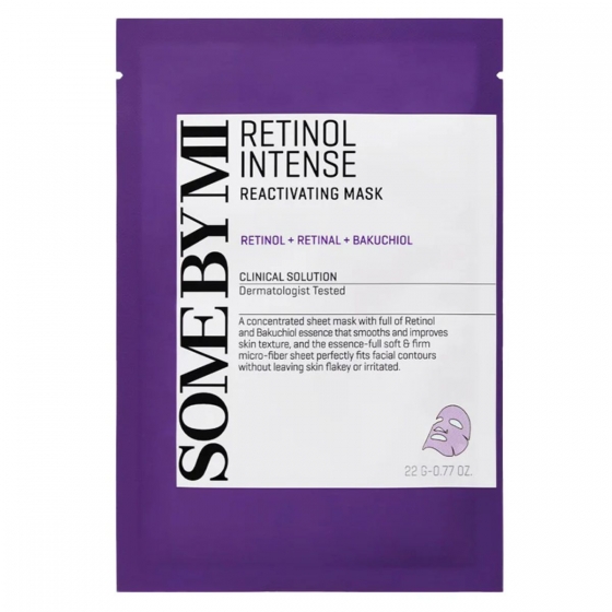 Some By Mi - Retinol Intense Reactivating Mask, 22g - Przeciwstarzeniowa maska w płachcie