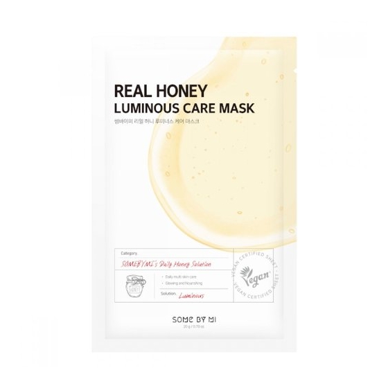 SOME BY MI - Real Honey Luminous Care Mask, 20g - odżywcza maska w płachcie