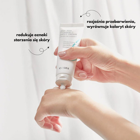 COSRX - Refresh AHA BHA VITAMIN C Daily Cream - 50ml - Rozświetlający Krem Do Twarzy z Witaminą C