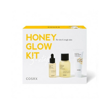 COSRX - Honey Glow Kit Propolis Trial Kit (3 step) - minizestaw z propolisem tonik + ampułka + krem