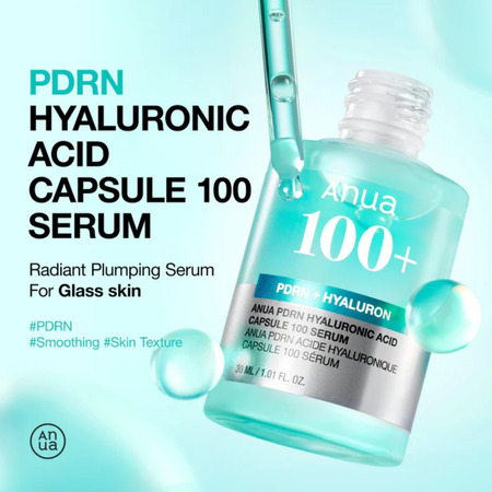 Anua - PDRN Hyaluronic Acid Capsule 100 Serum - 30ml - Nawilżające Serum Do Twarzy