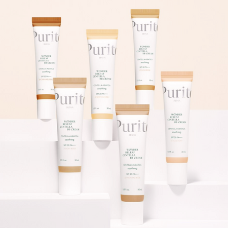 PURITO SEOUL Wonder Releaf Centella BB Cream SPF 30 PA+++, Regenerujący krem BB z wąkrotą azjatycką SPF 30 PA+++, 30 ml, 21 Light Beige