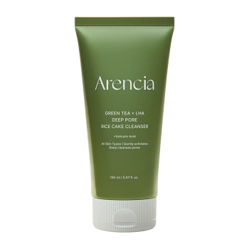 Arencia - Green Tea + LHA Deep Pore Rice Cake Cleanser - 150ml - Żel do Mycia Twarzy