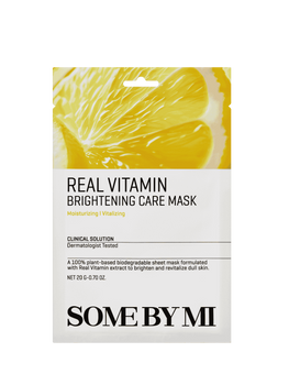 SOME BY MI - Real Vitamin Brightening Care Mask - 20g - Rozjaśniająca Maseczka w Płachcie