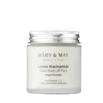 Mary&May - Lemon Niacinamide Glow Wash off Pack - Rozświetlająca Maska z Glinką - 125g