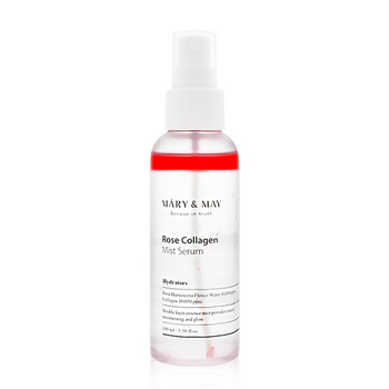 Mary&May - Rose Collagen Mist Serum - Dwufazowe Serum w Mgiełce o Działaniu Nawilżającym - 100ml