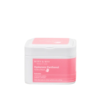 Mary&May - Hyaluronic Panthenol Hydra Mask - 30ea - Zestaw 30 Maseczek do Twarzy o Działaniu Nawilżającym