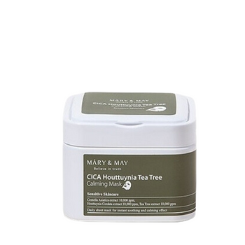 Mary&May - CICA Houttuynia Tea Tree Calming Mask - Zestaw 30 Kojących Masek w Płachcie - 30szt.