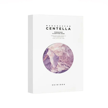 SKIN1004 - Madagascar Centella Poremizing Clarifying Mask - 23ml - Maska w Płachcie Minimalizująca Widoczność Porów - Zestaw 5 Sztuk
