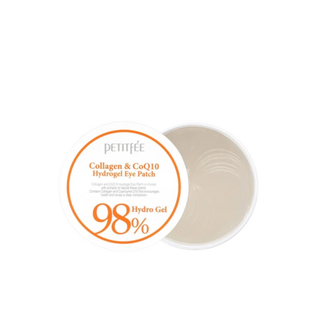 Petitfee - 98% Hydro Gel Collagen Coenzyme Q10 Eye Patch 60ea - Hydrożelowe Płatki Pod Oczy