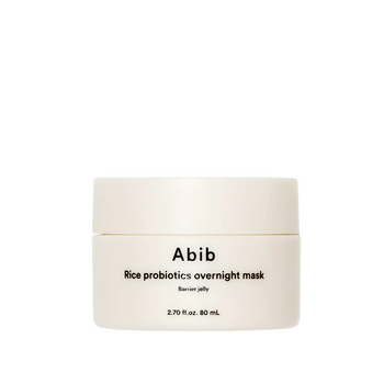 Abib - Rice Probiotics Overnight Mask Barrier Jelly, 80ml - Nawilżająca Maska do Twarzy na Noc