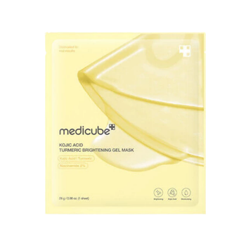 Medicube - Kojic Acid Turmeric Brightening Gel Mask - 28g - Rozjaśniająca Maseczka W Płachcie